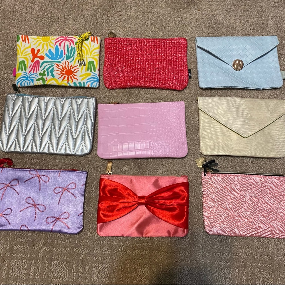 {ipsy} Bundle of Makeup Bags/Pouches (9 total)